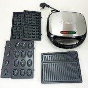 Мультипекарь вафельница бутербродница сендвичница гриль электрическая 4 в 1 с формами Domotec MS-7704. Изображение №10 Мультипекарь вафельница бутербродница сендвичница гриль электрическая 4 в 1 с формами Domotec MS-7704. Изображение №10