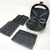 Мультипекарь вафельница бутербродница сендвичница гриль электрическая 4 в 1 с формами Domotec MS-7704. Изображение №12 Мультипекарь вафельница бутербродница сендвичница гриль электрическая 4 в 1 с формами Domotec MS-7704. Изображение №12