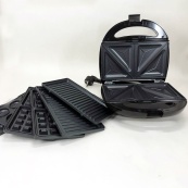 Мультипекарь вафельница бутербродница сендвичница гриль электрическая 4 в 1 с формами Domotec MS-7704. Изображение №14 Мультипекарь вафельница бутербродница сендвичница гриль электрическая 4 в 1 с формами Domotec MS-7704. Изображение №14