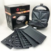 Мультипекарь вафельница бутербродница сендвичница гриль электрическая 4 в 1 с формами Domotec MS-7704. Изображение №17 Мультипекарь вафельница бутербродница сендвичница гриль электрическая 4 в 1 с формами Domotec MS-7704. Изображение №17