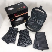 Мультипекарь вафельница бутербродница сендвичница гриль электрическая 4 в 1 с формами Domotec MS-7704. Изображение №18 Мультипекарь вафельница бутербродница сендвичница гриль электрическая 4 в 1 с формами Domotec MS-7704. Изображение №18