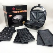 Мультипекарь вафельница бутербродница сендвичница гриль электрическая 4 в 1 с формами Domotec MS-7704. Изображение №19 Мультипекарь вафельница бутербродница сендвичница гриль электрическая 4 в 1 с формами Domotec MS-7704. Изображение №19