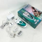 Эпилятор VGR V-700 Женский беспроводной с подсветкой для ног и зоны бикини, пемза, электробритва для ног. Изображение №16