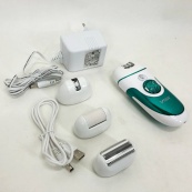 Эпилятор VGR V-700 Женский беспроводной с подсветкой для ног и зоны бикини, пемза, электробритва для ног. Изображение №18