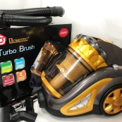 Пилосос для сухого прибирання з турбощіткою Domotec MS-4408 3600 Вт без мішка колбовий циклонний для дому контейнерний. Зображення №8