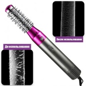 Фен-щітка стайлер 5 в 1 мультистайлер для завивки та укладання волосся повітря з насадками. Зображення №7
