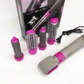 Фен-щітка стайлер 5 в 1 мультистайлер для завивки та укладання волосся повітря з насадками. Зображення №15