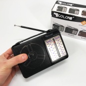 Портативний радіоприймач всехвильовий GOLON RX-607 AC, переносний приймач FM, FM-приймачі. Зображення №9