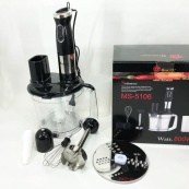 Блендер погружной многофункциональный 5-в-1 Domotec MS-5106 800 W, Портативный блендер измельчитель. Изображение №7