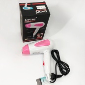 Фен для волосся складаний дорожній Gemei GM-1756 1200 Вт, Домашній фен для укладання. Колір: рожевий. Зображення №6