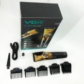 Профессиональная беспроводная машинка для стрижки VGR V-663 триммер для волос, бороды и усов. Изображение №13