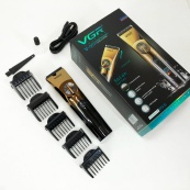 Профессиональная беспроводная машинка для стрижки VGR V-663 триммер для волос, бороды и усов. Изображение №16