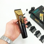 Профессиональная беспроводная машинка для стрижки VGR V-663 триммер для волос, бороды и усов. Изображение №21