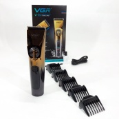 Профессиональная беспроводная машинка для стрижки VGR V-663 триммер для волос, бороды и усов. Изображение №22