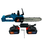 Аккумуляторная цепная пила Chain Saw 12'' (30см) DOMOTEC Цепная Пила на аккумуляторах для дома. Изображение №3