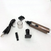 Тример GEMEI GM-3112 2в1, електробритва з насадками для бороди, триммер для бороди, триммер бездротової. Зображення №11