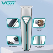 Профессиональный беспроводной триммер для стрижки волос VGR V-008 Pro, машинка для стрижки головы. Изображение №5