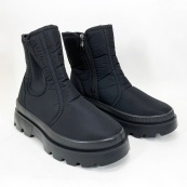 Челсі жіночі 37р 23.5см чорні, Жіночі черевики з нейлону, Жіночі черевики зі штучним хутром. Зображення №6