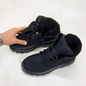 Сапоги женские 41р 26см, Ботинки кожаные женские рифленая подошва, Зимние бурки женские. Изображение №2