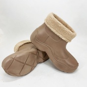 Гумові черевики жіночі 39р 24см коричневі. Зображення №2