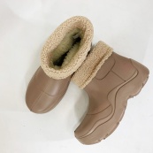 Гумові черевики жіночі 39р 24см коричневі. Зображення №3