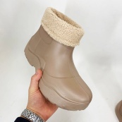 Гумові черевики жіночі 39р 24см коричневі. Зображення №6