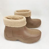 Гумові черевики жіночі 41р 25.5см коричневі, Жіночі пінкові калоші. Зображення №4