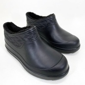 Калоші утеплені жіночі 39р 24см Хутрові бурки, Бурки для дому Зимові жіночі чуни. Зображення №6