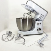 Кухонний комбайн Rainberg RB-8082 3200 Вт, Планетарний міксер-тестоміс з чашею 5л, 3 насадки, 6 швидкостей. Зображення №2