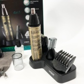 Тример VGR 4 в 1 V-621, Чоловічі електробритви для обличчя, Бритва для вологого видалення волосся.. Зображення №13