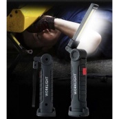 Фонарь кемпинг W51-SMD+COB, поворот на 180º+180º, магнит, зажим, крюк для подвеса, встроенный аккумулятор. Изображение №11