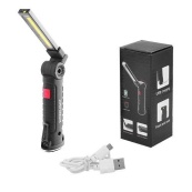 Фонарь кемпинг W51-SMD+COB, поворот на 180º+180º, магнит, зажим, крюк для подвеса, встроенный аккумулятор. Изображение №12