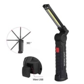 Фонарь кемпинг W51-SMD+COB, поворот на 180º+180º, магнит, зажим, крюк для подвеса, встроенный аккумулятор. Изображение №13