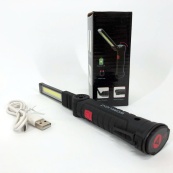 Фонарь кемпинг W51-SMD+COB, поворот на 180º+180º, магнит, зажим, крюк для подвеса, встроенный аккумулятор. Изображение №18