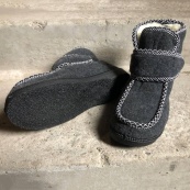 Черевики жіночі хутряні утеплені з застібкою 39р 25см, Домашні тапочки для жінок, Хутряні бурки. Зображення №4