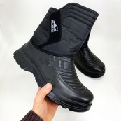 Чоботи чоловічі чорні утеплені 43р 26,5см Теплі водонепроникні тактичні чоботи для військових. Зображення №5