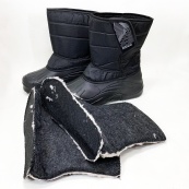 Сапоги мужские утепленные черные 42р 27,5см Мужские резиновые сапоги из резины. Изображение №6