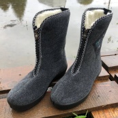 Жіночі чоботи 39р 25см. Хутряні, високі, утеплені, Теплі капці чуні, Суконні зимові бурки. Зображення №4