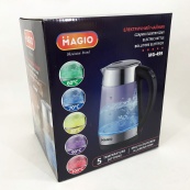 Електрочайник MAGIO MG-499 2000 Вт 1.7 л, чайник прозорий з підсвічуванням, електрочайник з підсвічуванням. Зображення №7