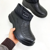 Калоші чоловічі чорні утеплені 43р 27см, Доступне чоловіче взуття, Туфлі чоловічі спецвзуття. Зображення №5