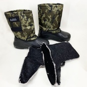 Чоботи чоловічі утеплені камуфляж 42р 27,5см, Чоботи гумові формові чоловічі. Зображення №6