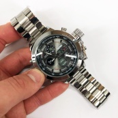 Часы наручные мужские SKMEI 1515SI SILVER, водонепроницаемые мужские часы. Цвет: серебряный. Изображение №10