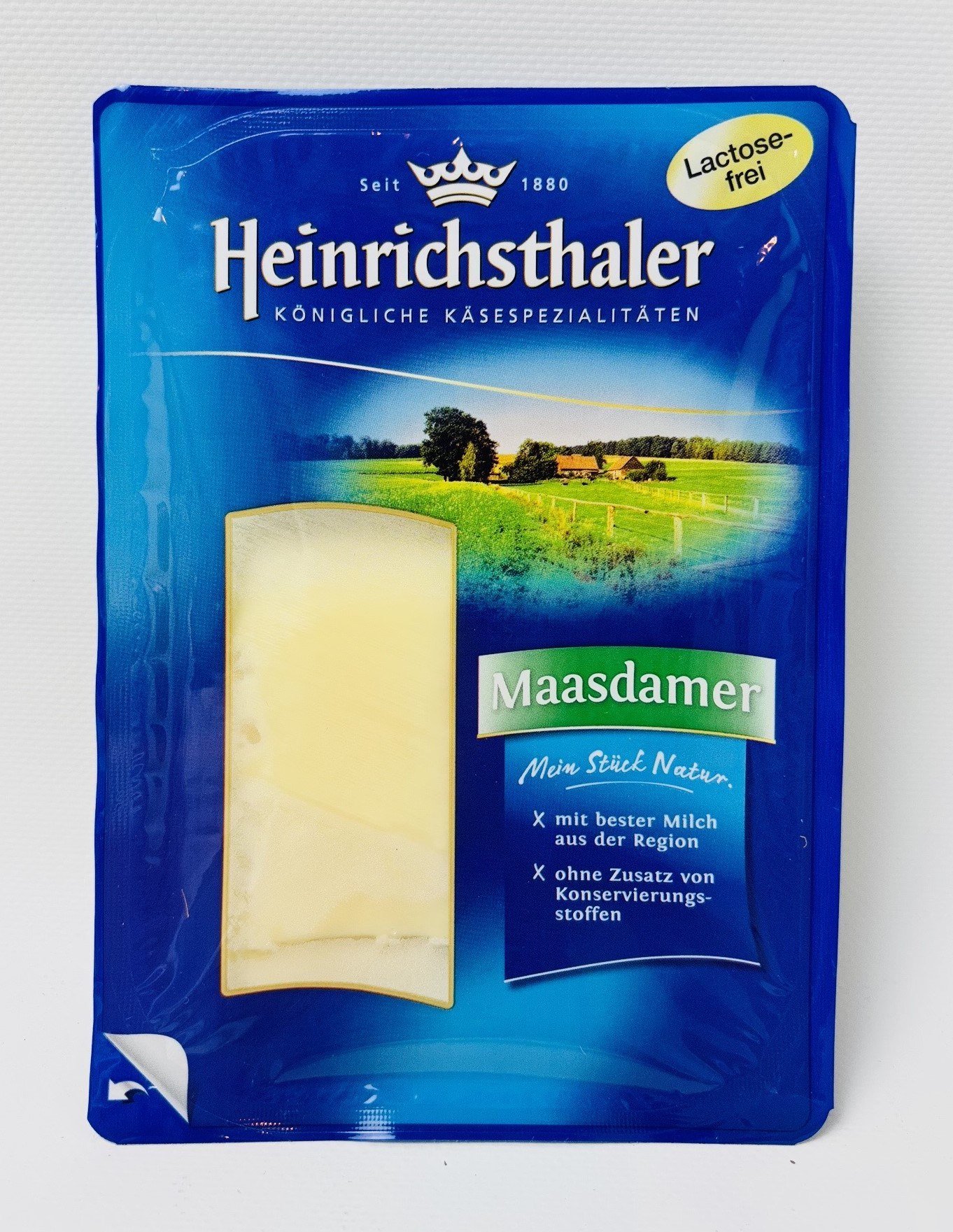 Сир нарізка Heinrichsthaler Maasdamer 45% 200 г Сир нарізка Heinrichsthaler Maasdamer 45% 200 г