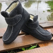 Ботинки женские меховые утепленные с застежкой 41 размер, Женские зимние ботинки из войлока. Изображение №10