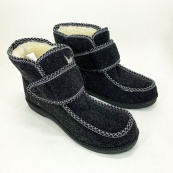 Ботинки женские меховые утепленные с застежкой 41 размер, Женские зимние ботинки из войлока. Изображение №13