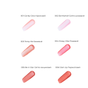 Блиск для губ Neverti Shine Lipgloss шимерний 3 мл (NP803 ), 004 Glossy Vibe Рожевий. Зображення №6