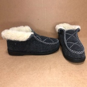 Черевики жіночі хутряні утеплені 38р 24см, Валянки шиті, Домашні капці для жінок. Зображення №14