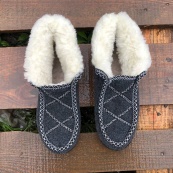 Черевики жіночі хутряні утеплені 39р 25см, Жіночі зимові черевики з повсті, Бурки на хутрі. Зображення №12