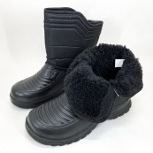 Чоботи чоловічі чорні утеплені 45р 27,5см, Комфортні чоловічі черевики на роботу. Зображення №4