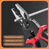 Многофункциональный набор быстросменных инструментов 5 в 1 (плоскогубцы, зачистка изоляции, обжимные щипцы). Изображение №8